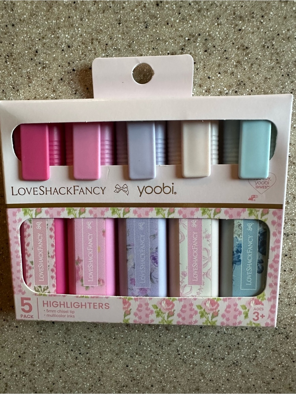 Yoobi Pastel Packaging Back – Light Pink Love Shack Fancy